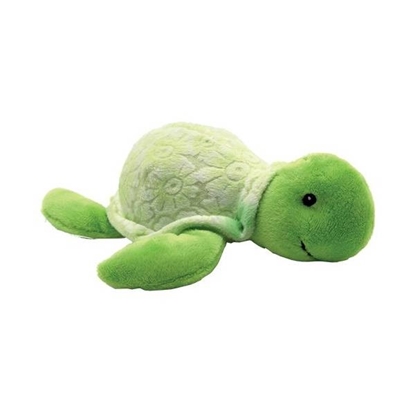 Picture of Green turtle-shaped plush toy for dogs